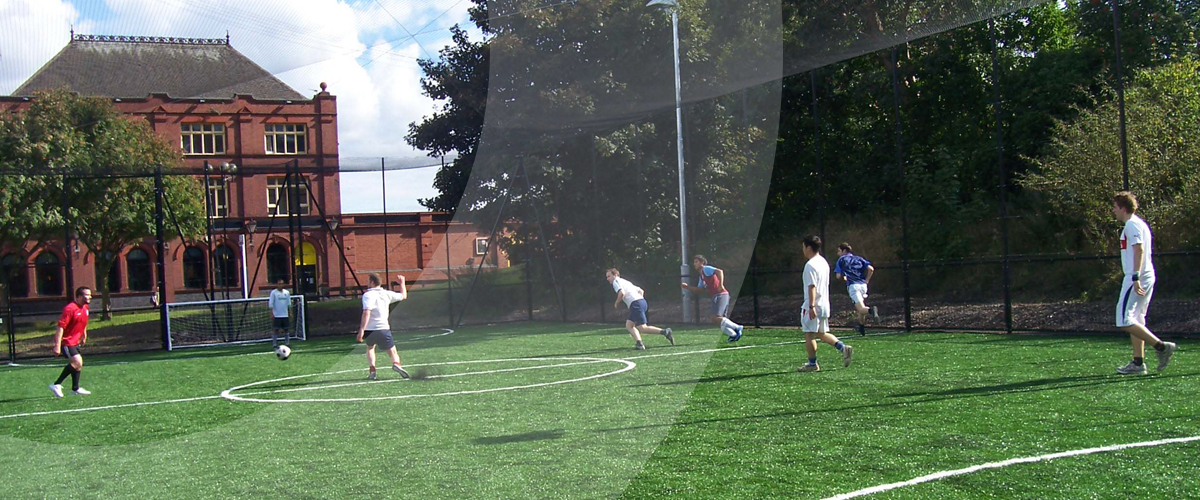 O'Brien Sports installs a 3G 5 a-side football pitch for Aston University in Birmingham, West Midlands