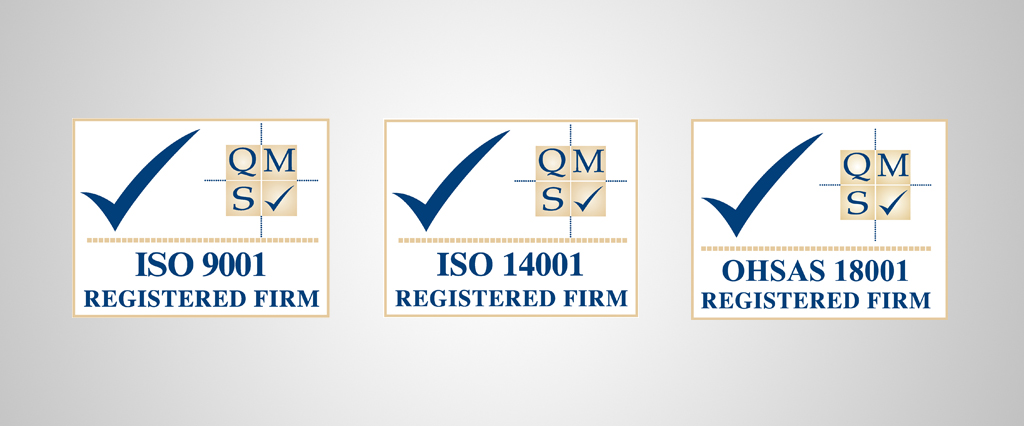 O’Brien Contractors awarded a trio of ISO accreditations