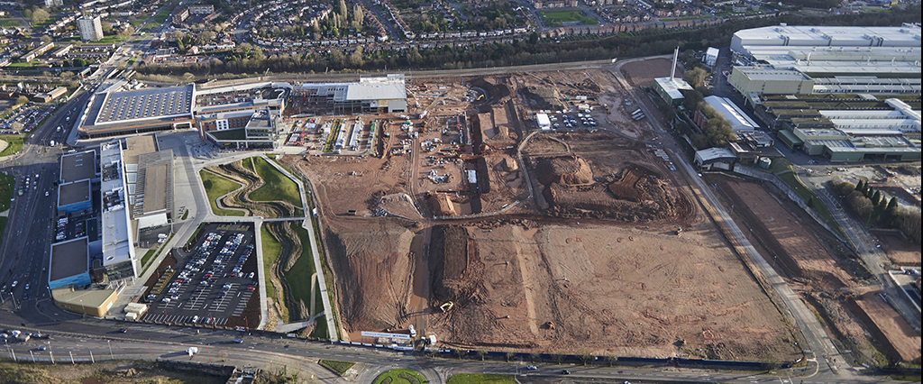 Civil engineering and groundworks company provides earthworks, groundworks and infrastructure services at Morgan Sindall’s regeneration of Longbridge town centre in Birmingham, West Midlands