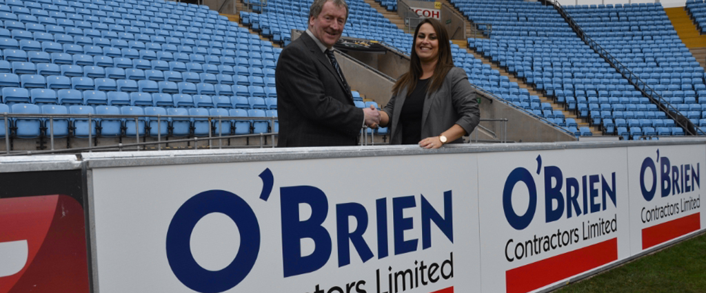 O’Brien Contractors sign up with Coventry City Football Club