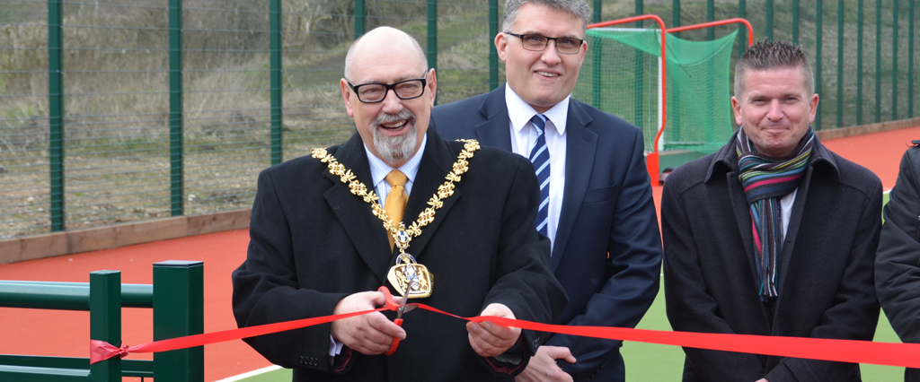 New Ellis Astro hockey pitch opened by the Mayor of East Staffordshire