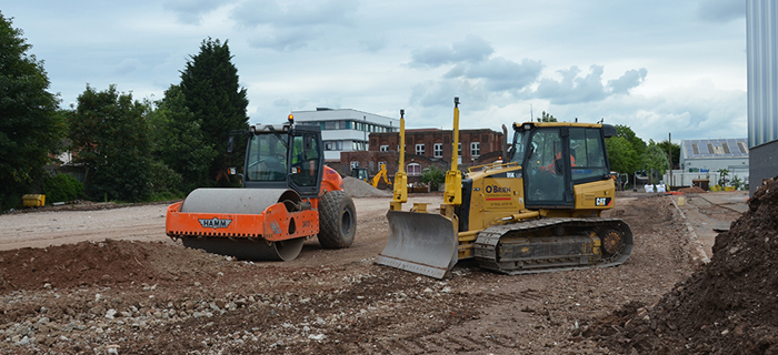 Civil engineering and groundworks contractor provides earthworks and 3G sports pitch installation services at Perry Beeches V School in Birmingham, West Midlands.