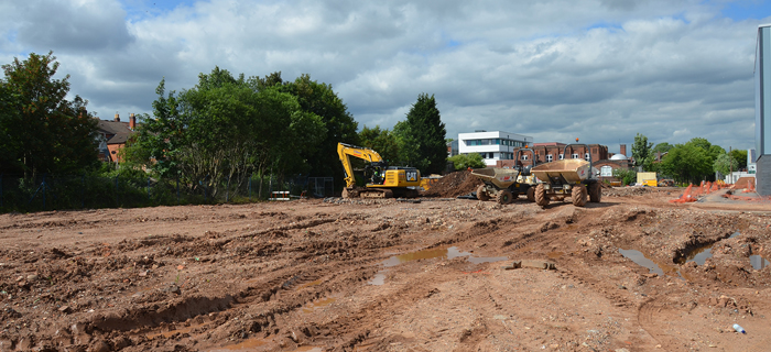 Civil engineering and groundworks contractor provides earthworks and 3G sports pitch installation services at Perry Beeches V School in Birmingham, West Midlands.