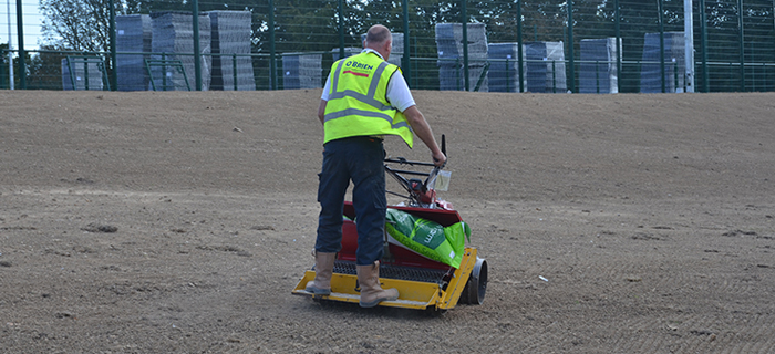 Installation of a 3G synthetic surface for Warden Park Academy by sports pitch construction specialist, O’Brien Sports