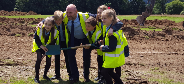 Installation of a 3G synthetic surface for Warden Park Academy by sports pitch construction specialist, O’Brien Sports