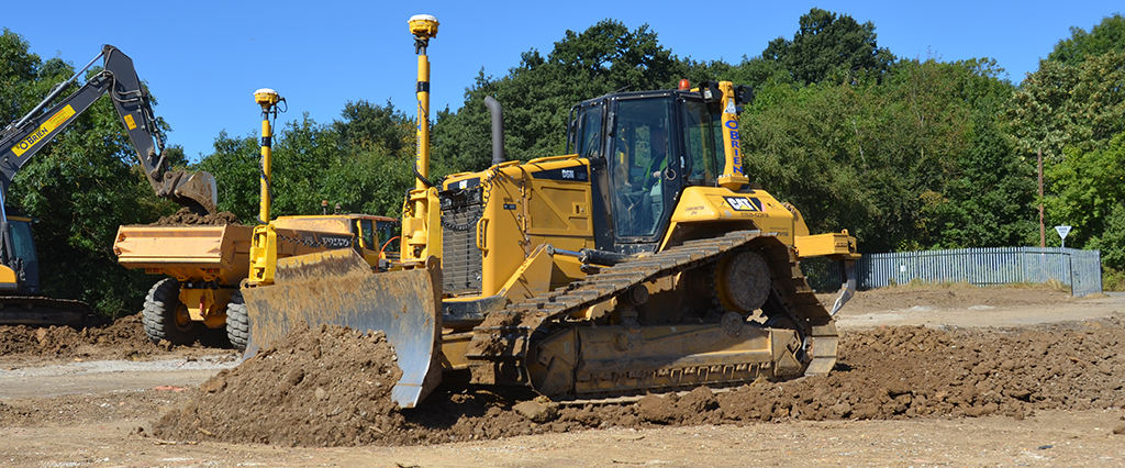 Civil engineering and groundworks specialist providing earthworks and laser levelling services at Broxhill Sports Centre.