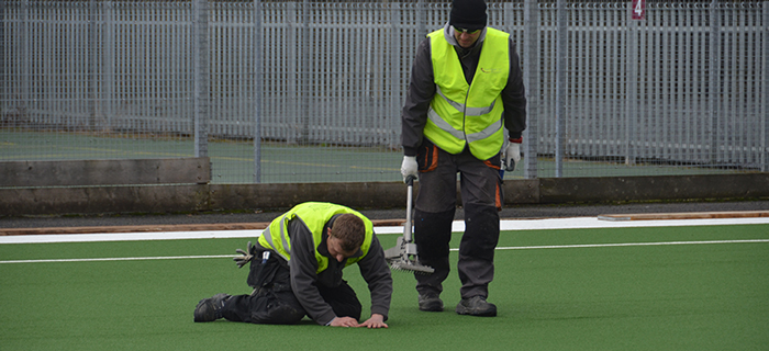 Civil engineering and groundworks contractor provides earthworks and sports pitch installation services at Bridge Street Sports Centre in the South West