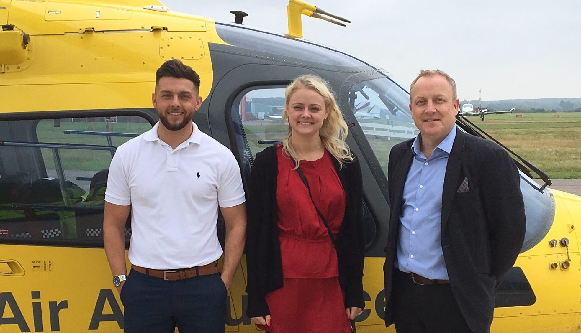 O’Brien Charitable Trust visit Air Ambulance Base