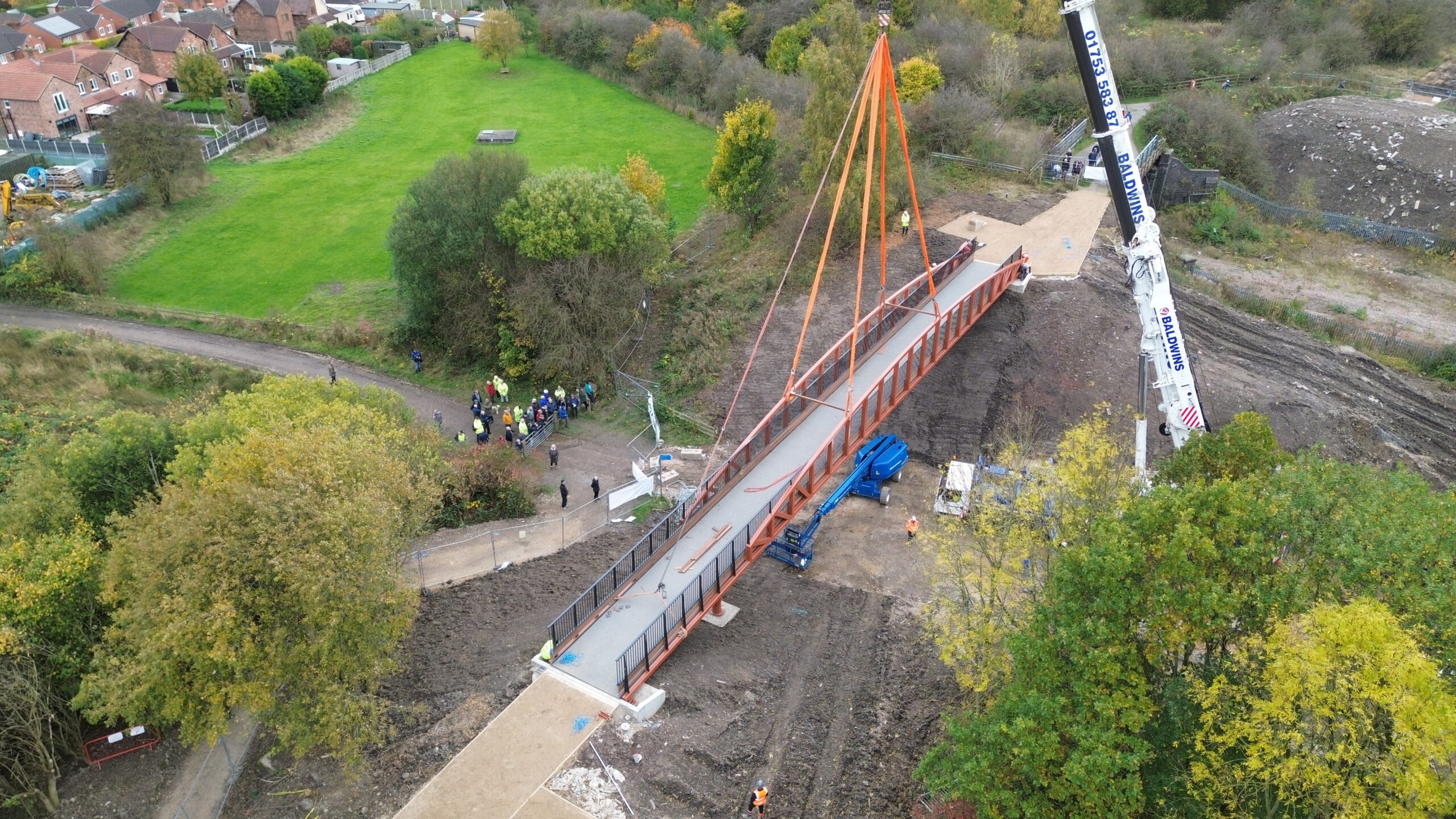 Bridge lift at Staveley